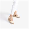 Unisa Castilla Espradrille Wedge Strap - Ivory Leather